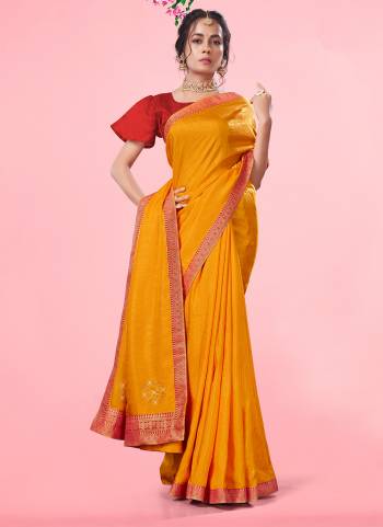 Attrective Saree in Fine Colored.These Saree Are Vichitra Silk And Blouse is Fabricated On Vichitra Silk Pair.