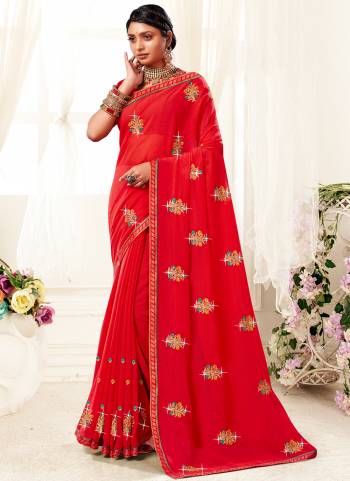 Attrective Saree in Fine Colored.These Saree Are Blooming Georgette And Blouse is Fabricated On Blooming Georgette Pair.