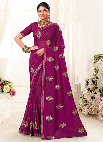 Attrective Saree in Fine Colored.These Saree Are Blooming Georgette And Blouse is Fabricated On Blooming Georgette Pair.