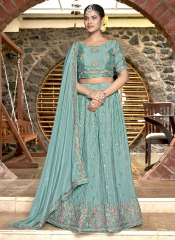 For A Designer Look,Grab These Lehenga Choli in Fine Colored.These Lehenga And Dupatta Are Fabricated On Chinon Pair With Chinon Blouse.Its Beautified With Designer Thread, Sequance Embroidery Work.