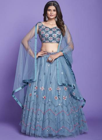 For A Fancy Designer Look,Grab These Lehenga Choli With Dupatta in Fine Colored.These Lehenga, Choli and  Are Dupatta Soft Silk.