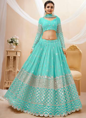 For A Fancy Designer Look,Grab These Lehenga Choli With Dupatta in Fine Colored.These Lehenga, Choli are GEORGETTE  and  Dupatta SOFT NET.