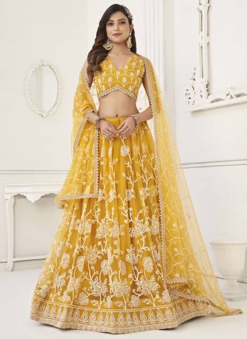 For A Fancy Designer Look,Grab These Lehenga Choli With Dupatta in Fine Colored.