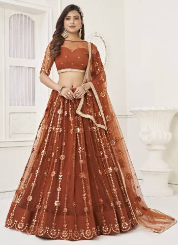 For A Fancy Designer Look,Grab These Lehenga Choli With Dupatta in Fine Colored.