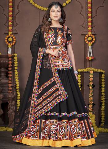 Grab These Navratri Special Lehenga Choli in Fine Colored.These Lehenga And Choli Are Rayon And Dupatta Are Fabricated On Chiffon Pair.Its Beautified With Designer Thread,Mirror Embroidery Work.