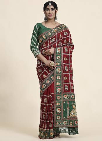 Grab These Festive Wear Saree in Fine Colored.These Saree is Fabricated On Vichitra Silk Pair With Mono Silk Blouse.Its Beautified With Heavy Embroidery,Diamond Work.