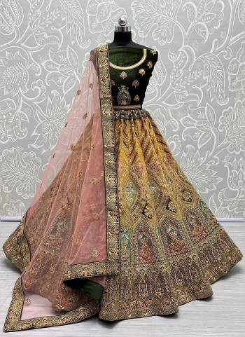 For A Fancy Designer Look,Grab These Lehenga Choli With Dupatta in Fine Colored.These Lehenga And Choli Are Silk And Dupatta Are Fabricated On Soft Net Pair.Its Beautified With Designer Fancy Multy Thread,Sequance,Dori Embroidery,Diamond Work.