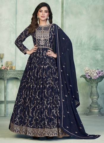 Grab These Designer Anarkali Suit in Fine Colored Pair With Bottom And Dupatta.These Top And Dupatta Are Fabricated On Faux Georgette Pair With Santoon Bottom.Its Beautified With Santoon Inner.Its Beautified With Heavy Designer Embroidery Work.