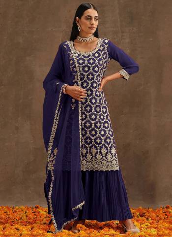 Attrective These Plazzo Suit in Fine Colored Pair With Bottom And Dupatta.These Top Are Faux Georgette And Bottom Are Faux Georgette And Pair With Chiffon Dupatta.Its Beautified With Santoon Inner.Its Beautified With Heavy Designer Sequance Embroidery Work.