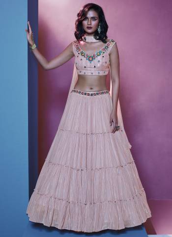 For A Designer Look,Grab These Lehenga Choli in Fine Colored.These Lehenga And Blouse And Dupatta Are Fabricated On Art Silk.Its Beautified With Thread Embroidery Work.