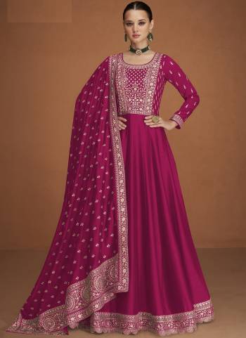 Garb These Designer Anarkali Suits in Fine Colored Pair With Dupatta.These Top Are Silk And Dupatta Are Fabricated On Silk Pair With Santoon Bottom.Its Beautified With Heavy Designer Embroidery Work.