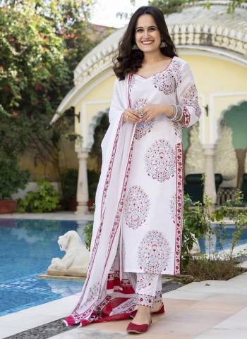 Attrective These Suit in Fine Colored Pair With Bottom And Dupatta.These Top And Dupatta Are Fabricated On Cotton Pair With Cotton Bottom.Its Beautified With Designer Floral Printed.