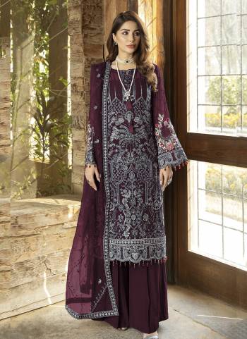 Attrective These Designer Suit in Fine Colored Pair With Bottom And Dupatta.These Top And Dupatta Are Fabricated On Faux Georgette Pair With Santoon Bottom.Its Beautified With Santoon Inner.Its Beautified With Heavy Designer Embroidery Work.