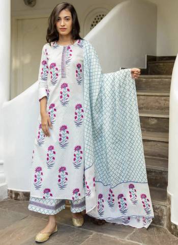 Attrective These Suit in Fine Colored Pair With Bottom And Dupatta.These Top And Dupatta Are Fabricated On Cotton Pair With Cotton Bottom.Its Beautified With Designer Floral Printed.