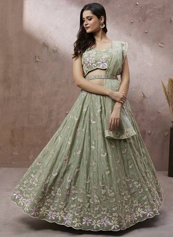 Attrective Looking This Partywear Fine Color Heavy Designer Choli Fabric Georgette And Lahenga Georgette And Dupatta Net In Fabricated Beautified With Attrective Thread,Sequance Embroidery,Stone And Beads Work. Buy Now.