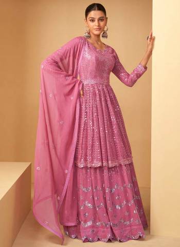 Garb These Designer Plazzo Suits in Fine Colored Pair With Dupatta.These Top And Dupatta Are Fabricated On Faux Georgette Pair With Faux Georgette Bottom.Its Beautified With Heavy Designer Embroidery Work.