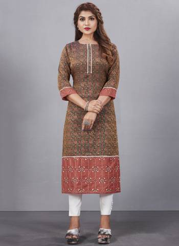 Grab These Beautiful Looking Readymade Long Kurti.These Kurti is Fabricated On Natural Silk & Tissue Organza.Its Beautified With Designer Digital Printed With Embroidery Work.