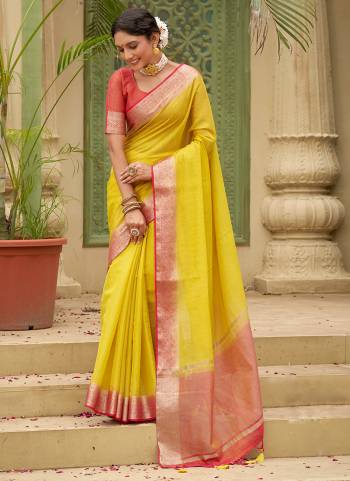 Looking These Party Wear Saree in Fine Colored.These Saree And Blouse is Fabricated On Tussar Silk.Its Beautified With Weaving Jari Designer.