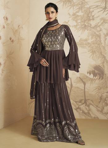 Garb These Designer Suits in Fine Colored Pair With Dupatta.These Top And Dupatta Are Fabricated On Chinon Pair With Chinon Bottom.Its Beautified With Heavy Designer Sequance Embroidery Work.