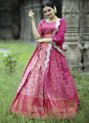 For A Designer Look,Grab These Lehenga Choli in Fine Colored.These Lehenga And Blouse Are Fabricated On Dola Silk Pair With Net Dupatta.Its Beautified With Wevon Designer, Embroidery Work.