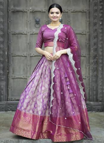 For A Designer Look,Grab These Lehenga Choli in Fine Colored.These Lehenga And Blouse Are Fabricated On Dola Silk Pair With Net Dupatta.Its Beautified With Wevon Designer, Embroidery Work.