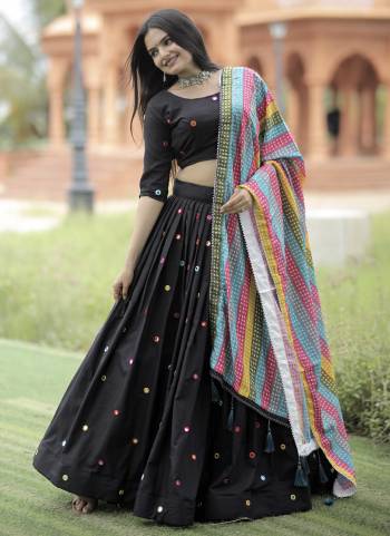 Grab These Navratri Collections Lehenga Choli in Fine Colored.These Lehenga And Blouse Are Fabricated On Rayon Pair With Maslin Crochet Dupatta.Its Beautified With Digital Printed,Real Mirror Work.