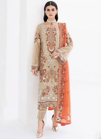 Attrective These Designer Suit in Fine Colored Pair With Bottom And Dupatta.These Top And Dupatta Are Fabricated On Faux Georgette Pair With Santoon Bottom.Its Beautified With Santoon Inner.Its Beautified With Heavy Designer Embroidery Work.