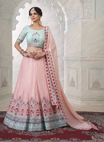 A Designer Look,Grab These Lehenga Choli in Fine Colored.These Lehenga And Blouse Are Fabricated On Georgette Pair With Georgette Dupatta.Its Beautified With Thread,Sequance Embroidery,Stone Work.