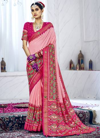 Looking These Party Wear Saree in Fine Colored.These Saree And Blouse is Fabricated On Cotton Silk Pair.Its Beautified With Weavon Designer With Printed And Mirror Work.