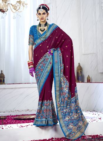 Looking These Party Wear Saree in Fine Colored.These Saree And Blouse is Fabricated On Cotton Silk Pair.Its Beautified With Weavon Designer With Printed And Mirror Work.