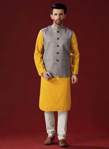 Grab These Festive Wear Mans Wear Kurta With Payjama And Koti in Fine Colored.These Kurta Payjama is Fabricated On Cotton And Terry Rayon Koti.Its Beautified With Designer Printed.