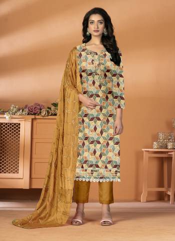 Grab These Suit in Fine Colored Pair With Bottom And Dupatta.These Top Are Cambric Cotton And Dupatta Are Fabricated On Chanderi Pair With Cotton Bottom.Its Beautified With Santoon Inner.Its Beautified With Designer Printed,Hand Work.