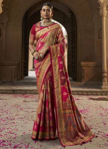 Attrective These Party Wear Saree in Fine Colored.These Saree And Blouse is Fabricated On Cotton Silk Pair.Its Beautified With Weavon  Designer With Printed.