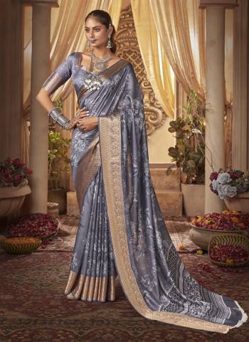 Attrective Looking These Party Wear Saree in Fine Colored.These Saree Are Cotton Silk And Blouse is Fabricated On Cotton Silk Pair.Its Beautified With Weavon Jari Border Designer With Digital Floral Printed.