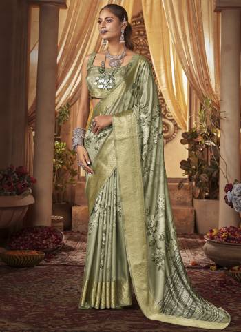 Attrective Looking These Party Wear Saree in Fine Colored.These Saree Are Cotton Silk And Blouse is Fabricated On Cotton Silk Pair.Its Beautified With Weavon Jari Border Designer With Digital Floral Printed.