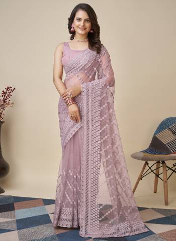 Attrective Look These Saree in Fine Colored.These Saree Are Soft Net And Blouse is Mono Banglori Fabricated.Its Beautified With Designer Chikankari Embroidery Work.