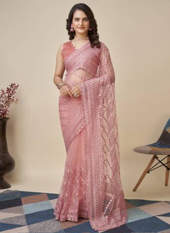 Attrective Look These Saree in Fine Colored.These Saree Are Soft Net And Blouse is Mono Banglori Fabricated.Its Beautified With Designer Chikankari Embroidery Work.