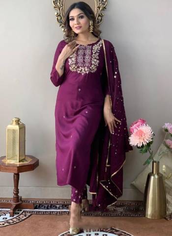 Attrective Looking These Beautiful Looking Readymade  Suits.These Top And Bottom Are Rayon Slub And Dupatta Chanderi Silk Fabricated.Its Beautified With Designer Embroidery Work.