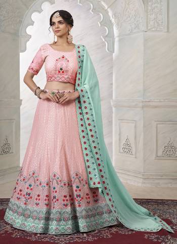 For A Fancy Designer Look,Grab These Lehenga Choli With Dupatta in Fine Colored.These Lehenga And Choli Are Soft Net And Dupatta Are Fabricated On Soft Net Pair.Its Beautified With Designer Thread,Dori Embroidery,Stone Work.