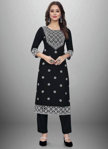 Grab These Beautiful Looking Readymade Top With Bottom.These Dress is Fabricated On Top And Bottom Are Rayon Cotton.Its Beautified With Designer Chikankari Embroidery Work.