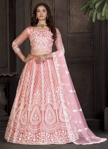 Grab These Lehenga Choli in Fine Colored.These Lehenga Are Net And Blouse Are Net And Dupatta Are Fabricated On Net Pair.Its Beautified With Designer Embroidery Work.