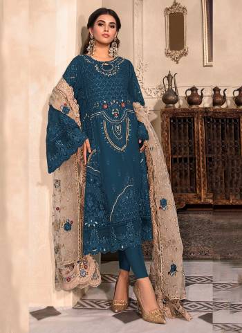 Garb These Designer Suit in Fine Colored Pair With Bottom And Dupatta.These Top And Dupatta Are Fabricated On Organza Pair With Santoon Bottom.Its Beautified With Santoon Inner.Its Beautified With Heavy Designer Embroidery Work.