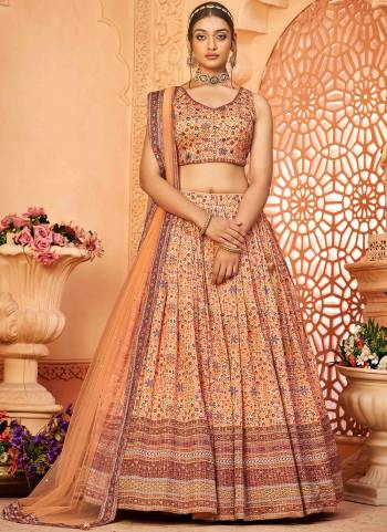 For A Designer Look,Grab These Readymade Lehenga Choli in Fine Colored.These Choli Are Fabricated On Chinon Pair With Chinon Lehenga And Chiffon Dupatta.Its Beautified With Designer Digital Printed,Sequance,Mirror Embroidery,Hand Work.