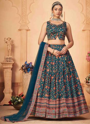 For A Designer Look,Grab These Readymade Lehenga Choli in Fine Colored.These Choli Are Fabricated On Chinon Pair With Chinon Lehenga And Chiffon Dupatta.Its Beautified With Designer Digital Printed,Sequance,Mirror Embroidery,Hand Work.