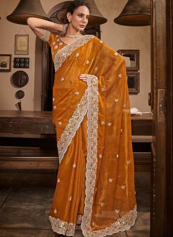 Garb These Fancy Party Wear Saree in Fine Colored.These Saree Are Sitara Chiffon And Blouse is Fabricated On Sitara Chiffon Pair.Its Beautified With Blooming Color With Designer Sequance Embroidery Work.