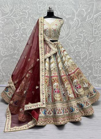 For A Fancy Designer Look,Grab These Lehenga Choli With 2  Dupatta in Fine Colored.These Lehenga And Choli Are Velvet And Dupatta Are Fabricated On Soft Net And Soft Net Pair.Its Beautified With Designer Patch,Dori,Thread, Sequance Embroidery,Diamond Work.