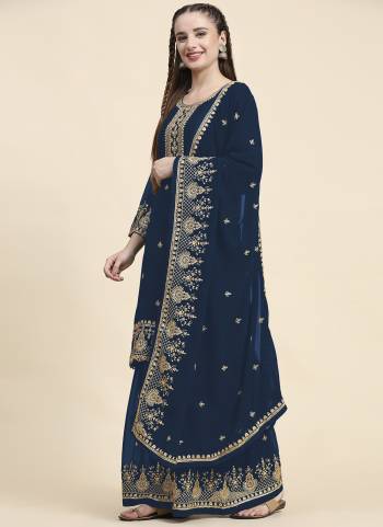 Attrective These Plazzo Suit in Fine Colored Pair With Bottom And Dupatta.These Top Are Faux Georgette And Bottom Are Fabricated On Santoon Pair With aux Georgette Dupatta.Its Beautified With Santoon Inner.Its Beautified With Designer Embroidery Work.