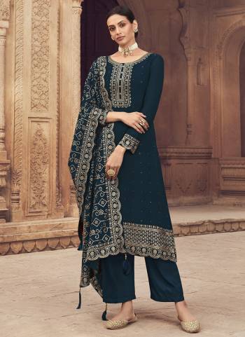 Attrective These Designer Suit in Fine Colored Pair With Bottom And Dupatta.These Top And Dupatta Are Fabricated On Faux Georgette Pair With Santoon Bottom.Its Beautified With Santoon Inner.Its Beautified With Designer Heavy Embroidery Work.