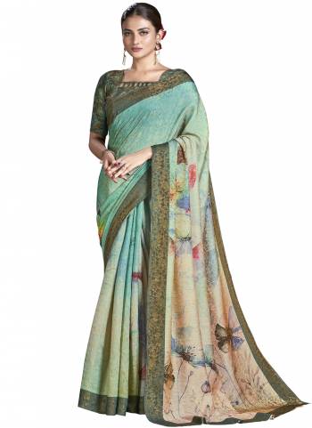 Looking These Party Wear Designer Saree in Fine Colored.These Saree And Blouse is Fabricated On Fancy Natural Silk Pair.Its Beautified With Wevon Jari Jacquard Designer With Digital Printed.