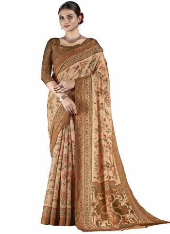 Looking These Party Wear Designer Saree in Fine Colored.These Saree And Blouse is Fabricated On Fancy Natural Silk Pair.Its Beautified With Wevon Jari Jacquard Designer With Digital Printed.